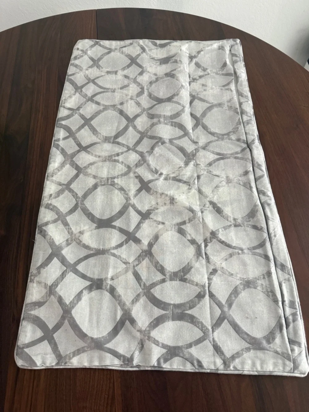 Hotel Collection Helix Silver Zippered Pillow Sham